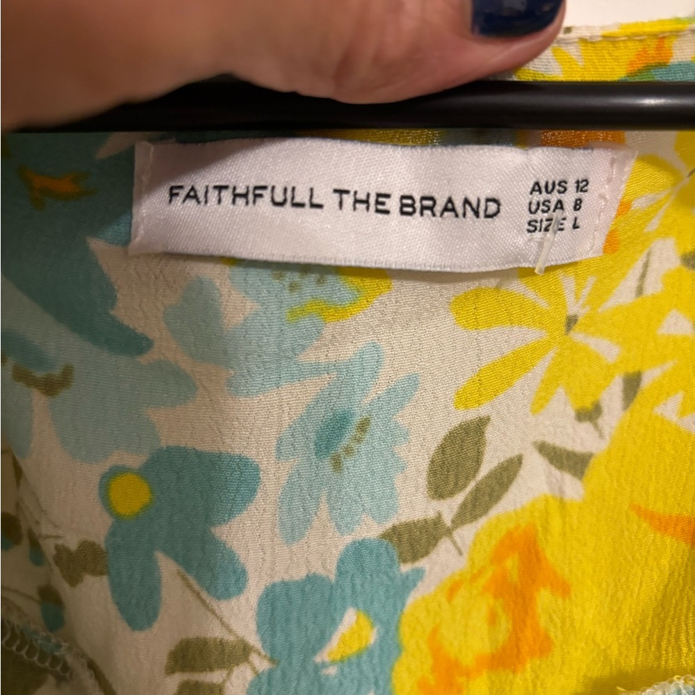 Rafa Midi Dress in Lera Floral Faithfull the brand Large - Picture 3 of 10